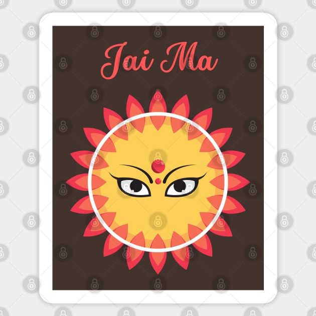 Ja Ma Sticker by BhakTees&Things